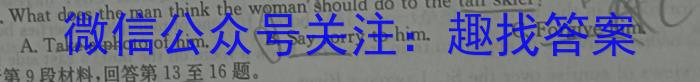 万唯中考 2024年河北省初中学业水平考试 定心卷英语