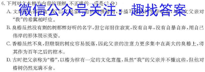 黑龙江省2023-2024学年度高三学年考试语文