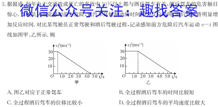 2024年广西示范性高中高二3月调研测试物理试卷答案