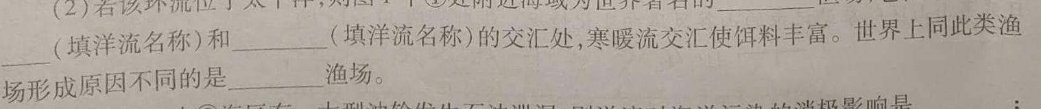 上进教育 24届高三一轮总复习验收考试地理试卷答案。