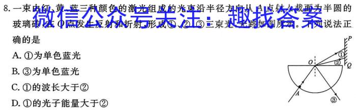 山西省2024届高三3月联考f物理