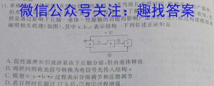 2024届郑州外国语学校高三全真模拟一生物学试题答案