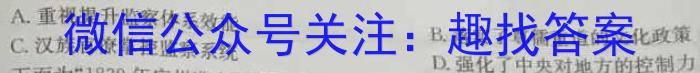 黄冈八模 2024届高三模拟测试卷(六)6历史试卷答案