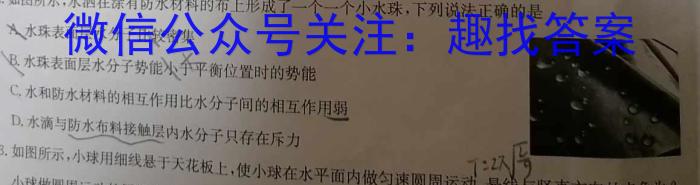 2023-2024学年重庆一中高三模拟考试(2024.5.28)物理试题答案