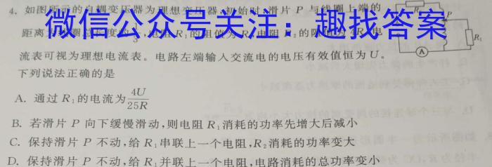 河北省邯郸市2024届高三年级第四次调研监测(24-385C)h物理