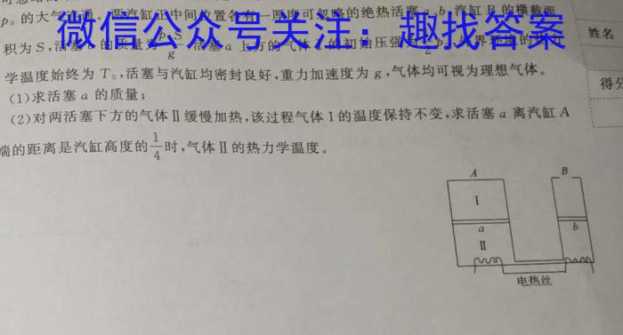 2024年泰安市高三三模考试物理`