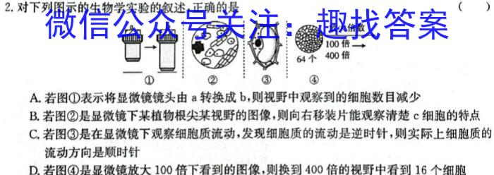 云南民族大学附属高级中学2024届高三联考卷(六)6(243599D)生物