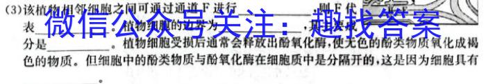 江西省萍乡市2023-2024学年度第一学期八年级教学质量监测生物学试题答案