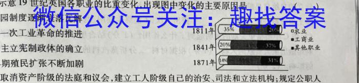 河南省2023-2024学年八年级第一学期学习评价（4）历史试卷答案