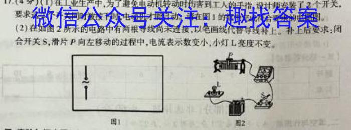 2024年普通高等学校招生全国统一考试仿真模拟卷(T8联盟)(四)4h物理