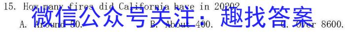 安徽省2024年中考密卷先享模拟卷(一)英语试卷答案