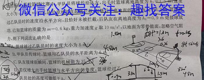 河北省2023-2024学年第二学期八年级期末教学质量检测物理试题答案