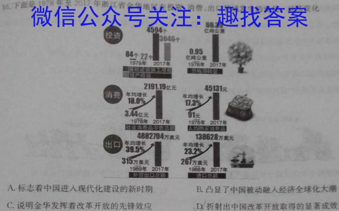 2024届衡水金卷先享题[调研卷](湖南专版)五历史试卷答案