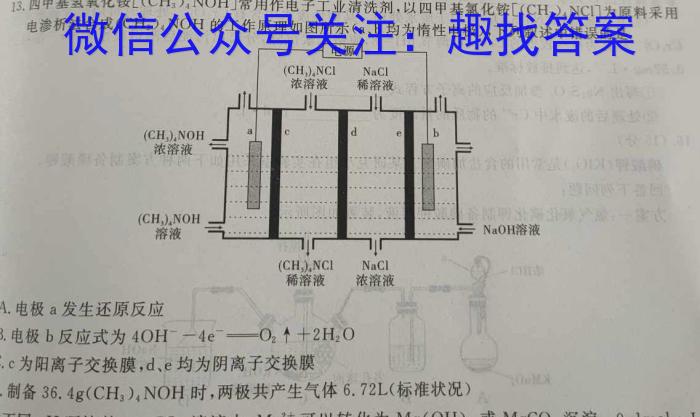 河北省2023-2024学年第二学期八年级学情质量检测（二）化学