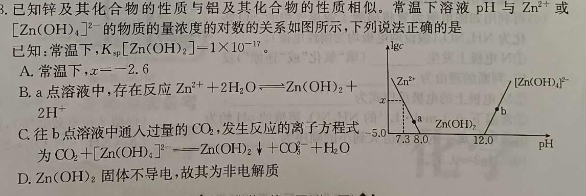 【热荐】2024届高考冲刺卷(二)2化学
