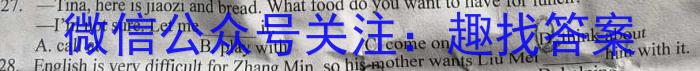 安徽省宿州市泗县2023-2024学年度第二学期八年级期末质量检测英语