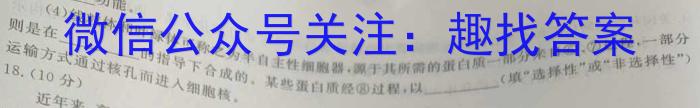 山东名校考试联盟 2023-2024学年高一下学期期中检测(2024.05)生物学试题答案