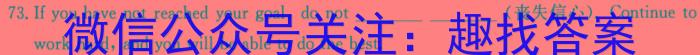 天一大联考 2024届安徽省普通高中高三春季阶段性检测英语