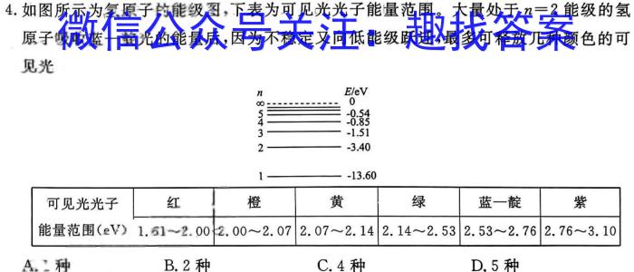 2024年河南省普通高中招生考试方向预判卷物理试卷答案