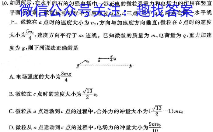 安徽省亳州市2024年4月份九年级模拟考试h物理