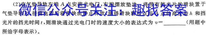 2024届黑龙江绥化市高三3月联考模拟检测卷物理`