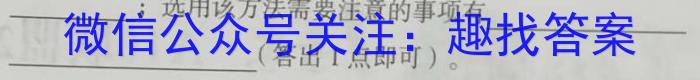 安徽第一卷·2023-2024学年安徽省九年级教学质量检测七Ⅶ(5月)数学