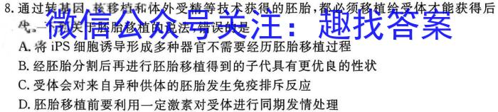 2024高考名校导航冲刺金卷(四)4数学