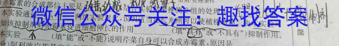 安徽省2023-2024学年度第一学期芜湖市中学教学质量监控（高二）生物学试题答案