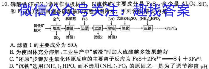 q山西省2024年中考模拟示范卷 SHX(四)4化学