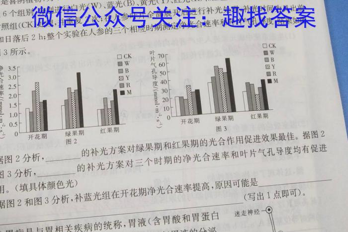 陕西省2023~2024学年度高一第二学期期末教学检测数学