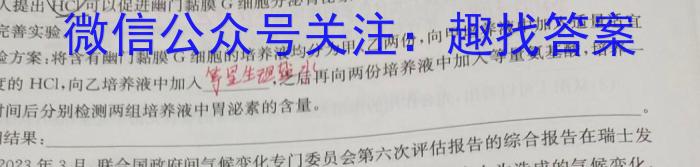 柳州市高中2023级4月联考试题英语