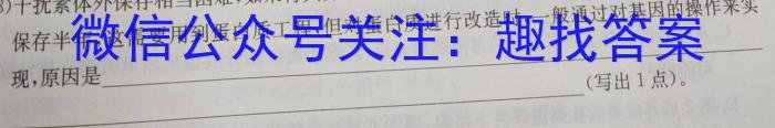 江西省2024年初中学业水平考试模拟卷（三）数学