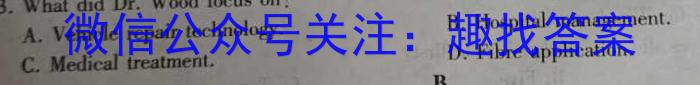 衡水名师卷 2024年高考模拟调研卷(老高考◆)(四)4英语