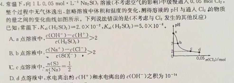 【热荐】2024年普通高校招生考试精准预测卷(二)2化学