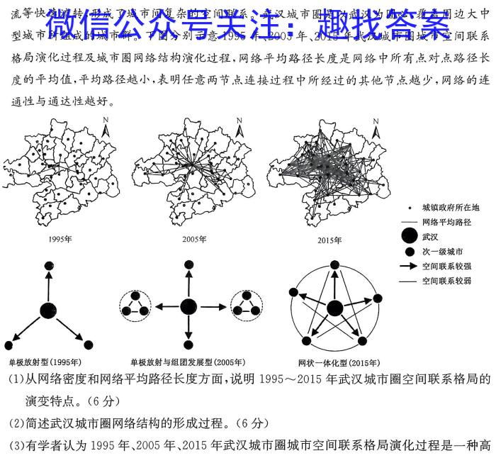 [今日更新]湖南省长沙市周南教育集团高二年级下学期入学考试地理h