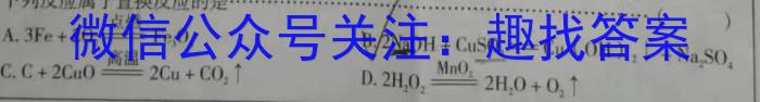 安徽省六安市皋城中学2025届九年级（上）定时作业（一）化学