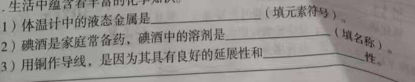 12024年广东省普通高中学业水平选择考模拟测试(二)化学试卷答案