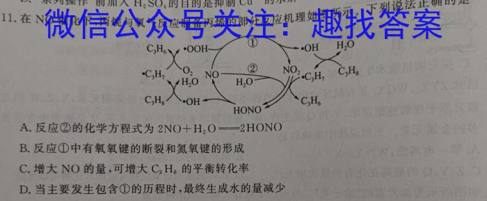 天一大联考 2024届安徽省普通高中高三春季阶段性检测数学