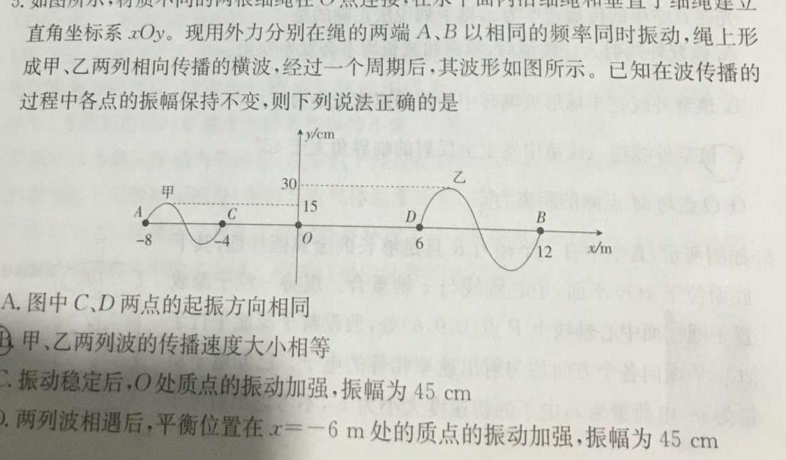 [今日更新]山东省滨州市2023-2024学年高三上学期期末考试(2024.01).物理试卷答案