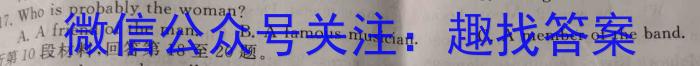 2024届陕西省高三年级质量检测(♨)英语