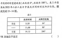 贵州省2023-2024学年第二学期高一年级5月联考（506）地理试卷答案。