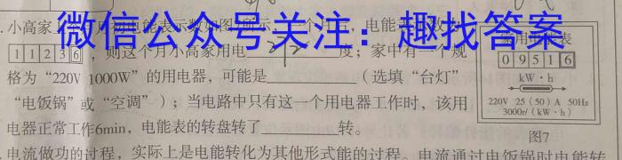 易点通抢分卷2024年山西初中学业水平考试物理试卷答案