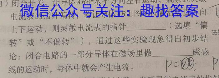 陕西省2023-2024学年度七年级第二学期期末质量检测(2024.7)物理试卷答案