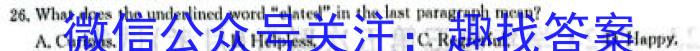 甘肃省2024年中考全仿真模拟试题（LN2）英语试卷答案