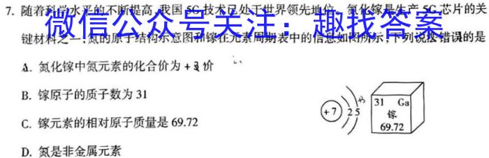 2024年陕西省初中学业水平考试模拟试卷A(W5)数学