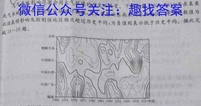 智慧上进·2024届高三5月大联考地理试卷答案