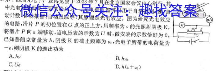 2024年陕西省初中学业水平考试·全真模拟（一）f物理