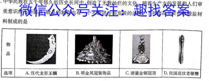 2024届江西省名校联盟九年级下学期3月联考化学