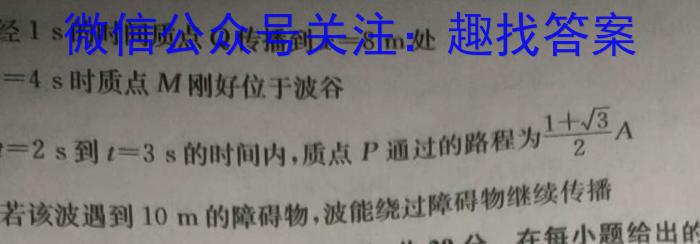 卓越联盟·山西省2023-2024学年高一上学期1月期末考试l物理