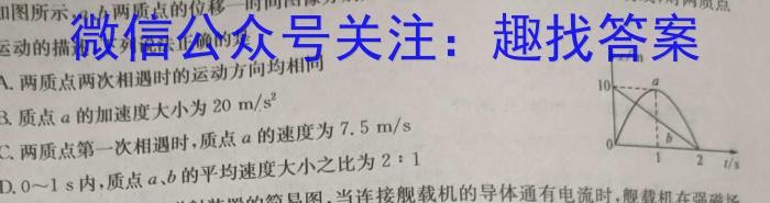 陕西省2023-2024学年度第二学期期中校际联考（高一）物理`